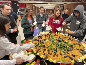 Fort Dodge Senior High students grab a taste of paella